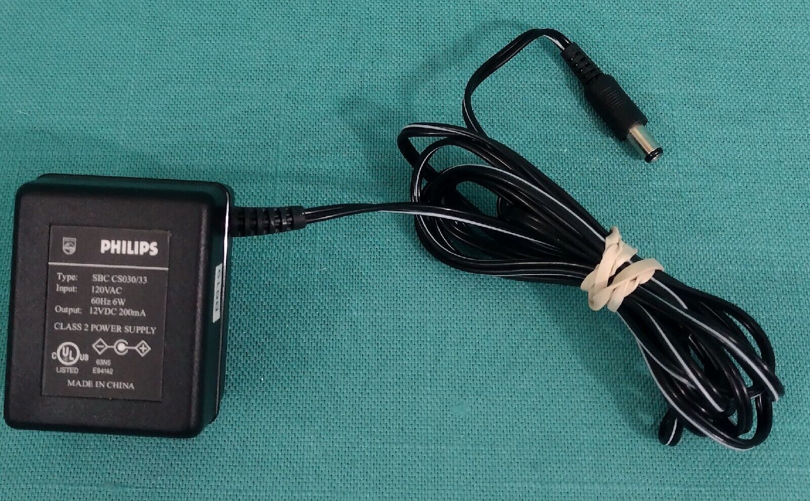 *Brand NEW* PHILIPS 12VDC 200mA AC/DC Adapter SBC SC030/33 Input 120VAC Output Power Supply